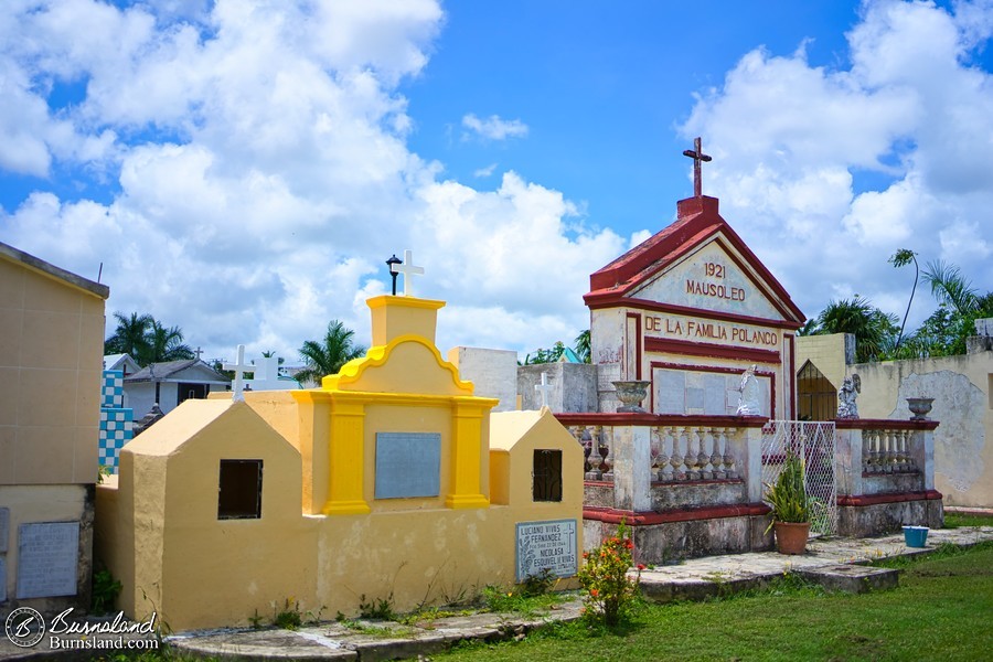 A cemetery in Cozumel, Mexico